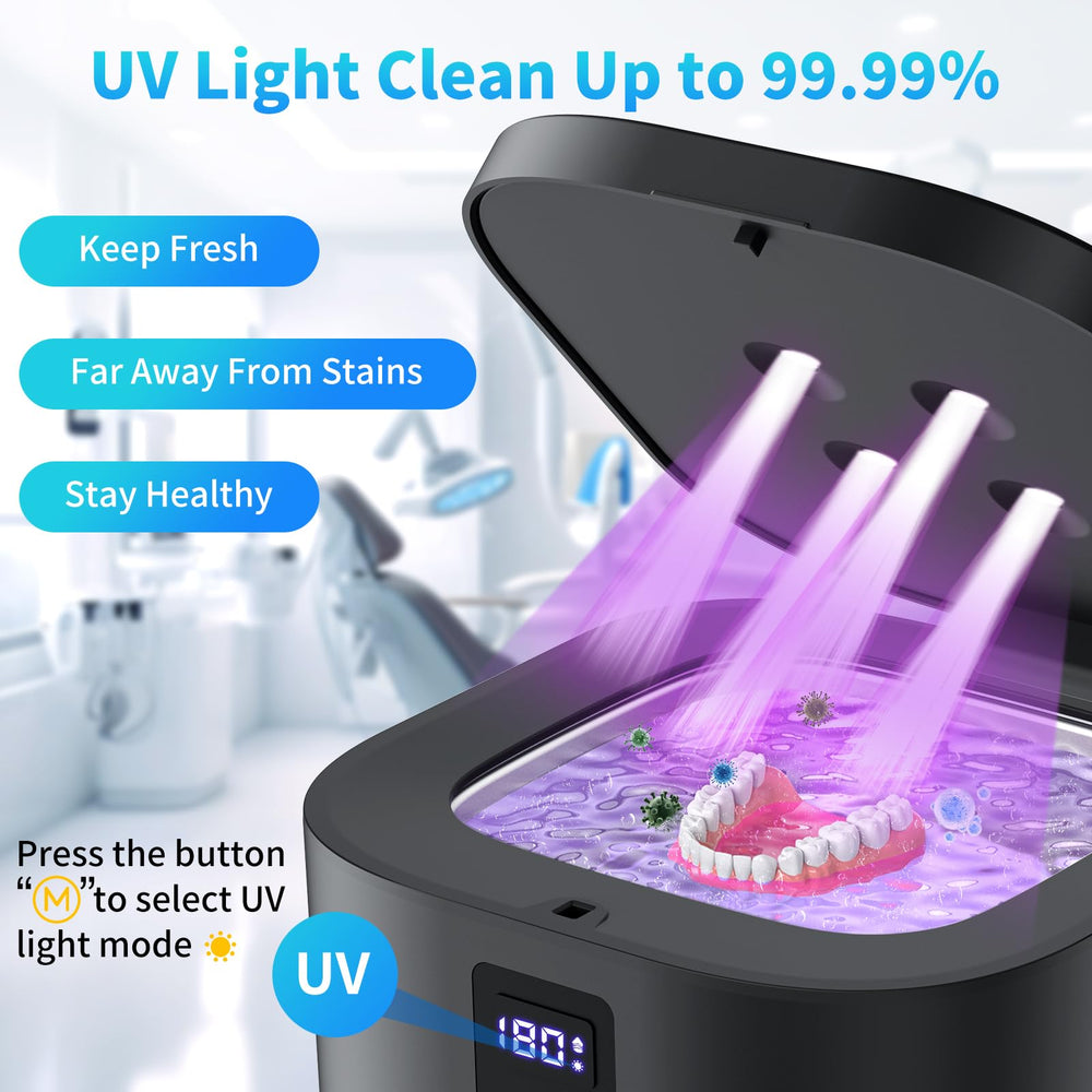 UV lights and 360° interior coverage inside the cleaner