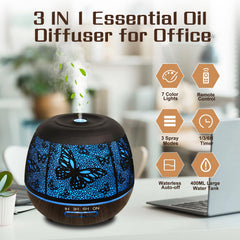 Ultrasonic diffuser for large room with auto-off feature