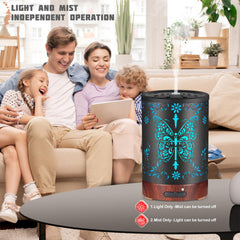 Whisper-quiet ultrasonic diffuser operating