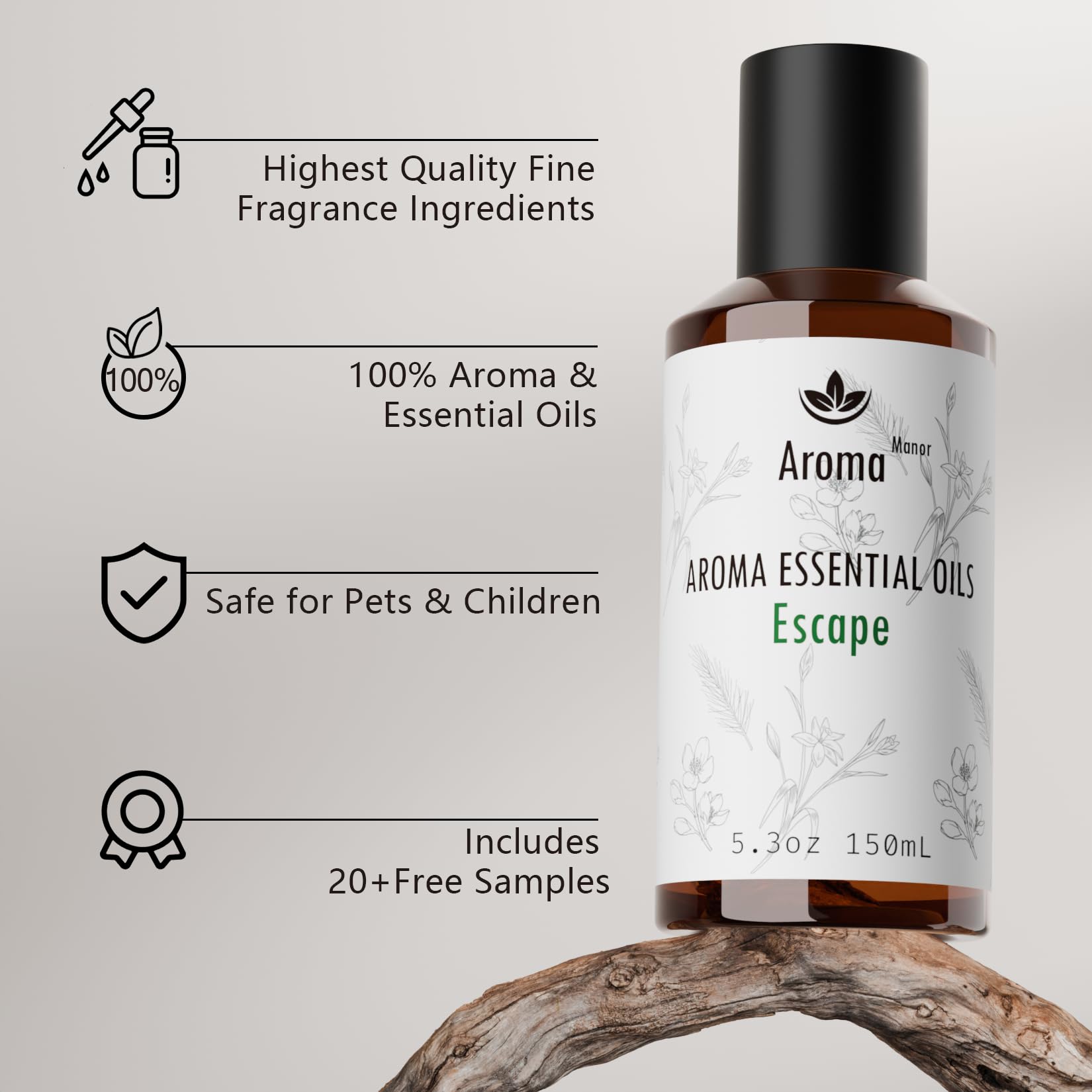 Ultrasonic diffuser releasing Escape fragrance