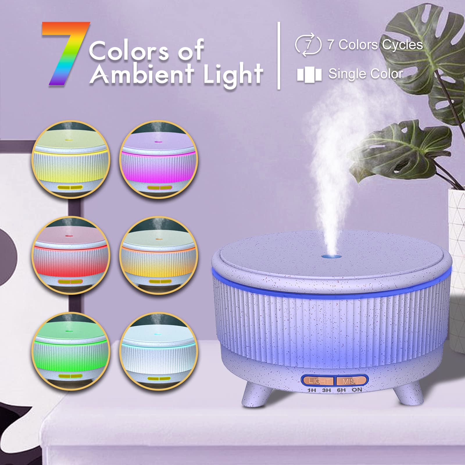 Ultra-quiet ultrasonic diffuser