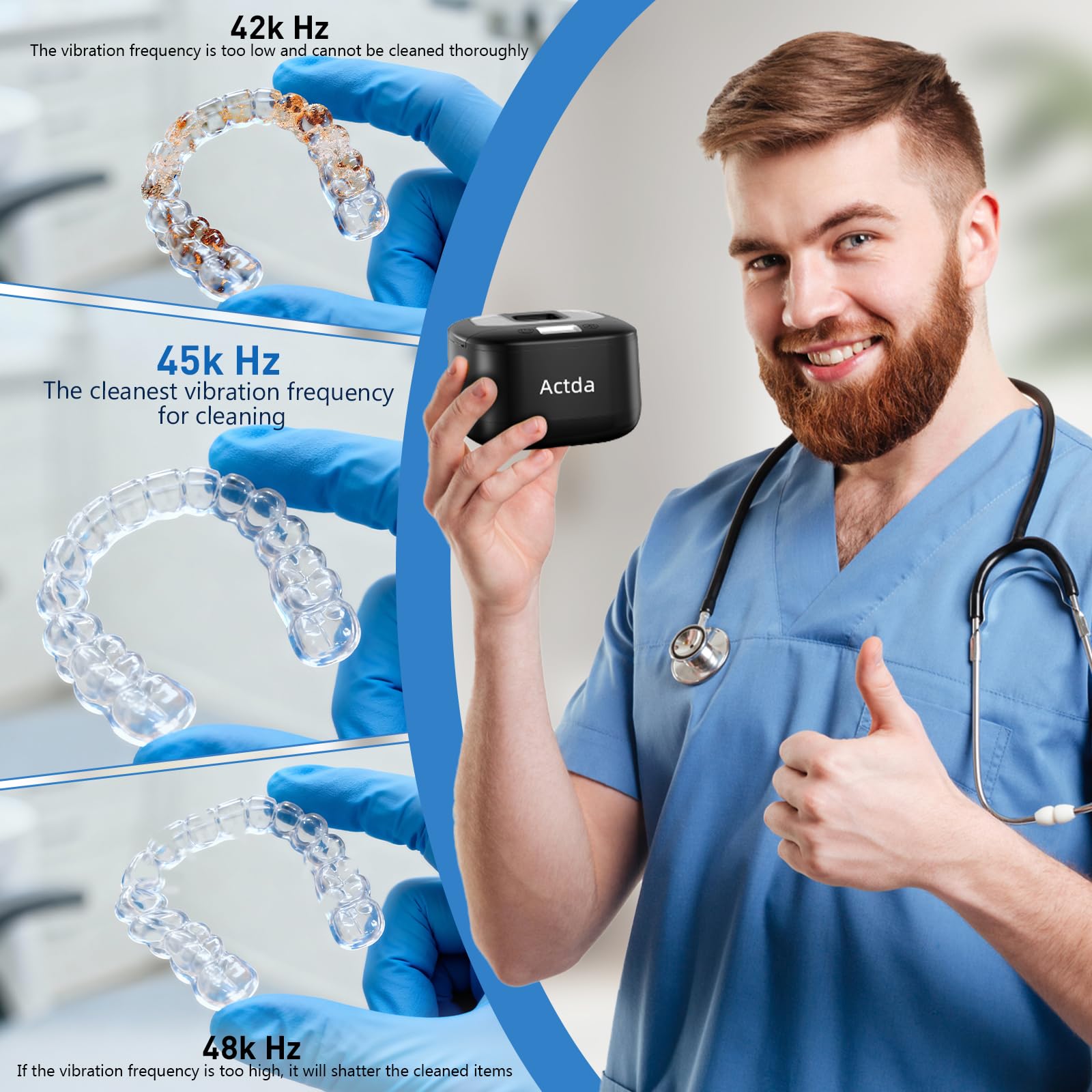 Compact wireless cleaner showing 2600mAh battery design
