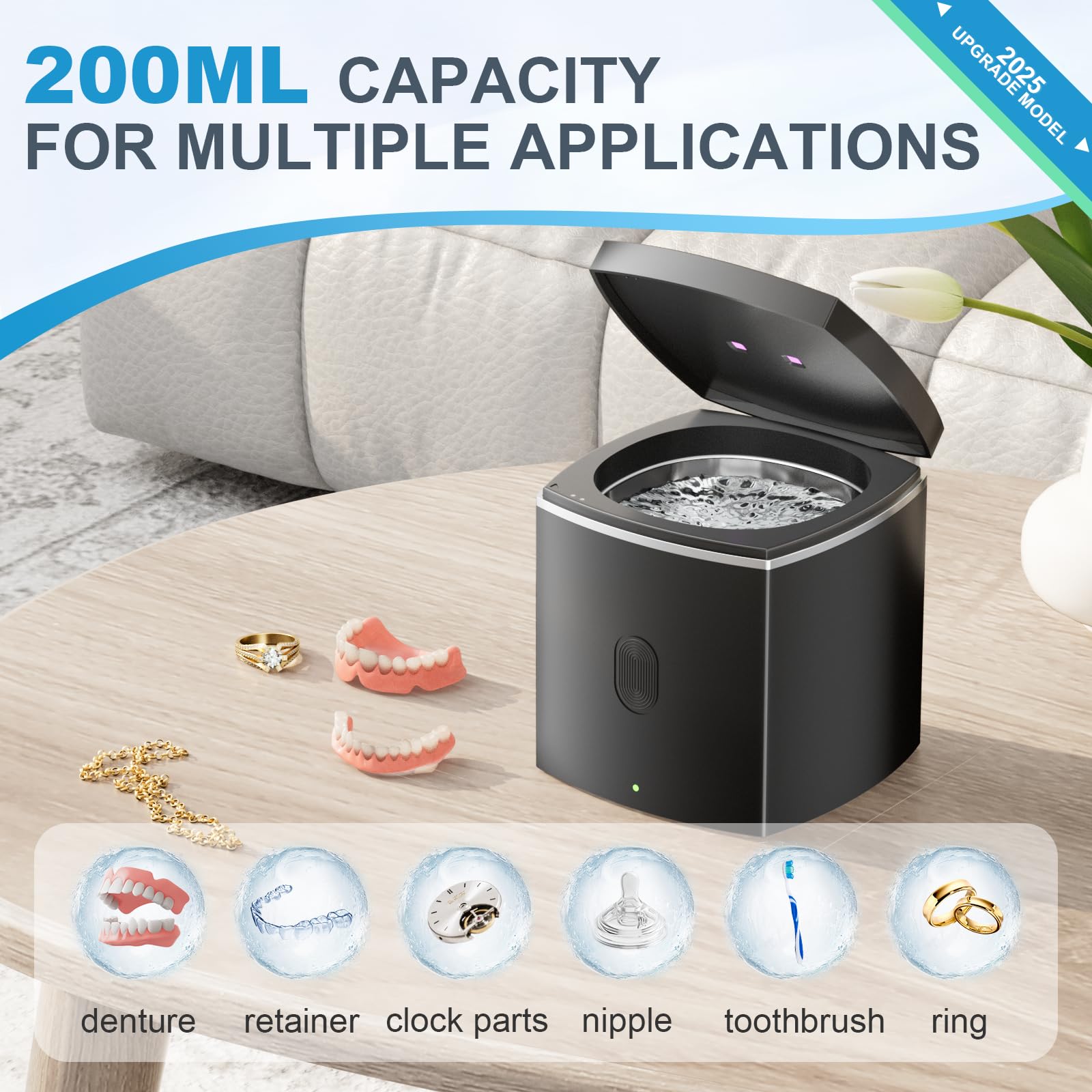 Compact home dental care device for the family