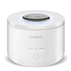 Ultrasonic retainer cleaner device on countertop