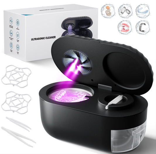 Front view of Ultrasonic Retainer Cleaner on countertop