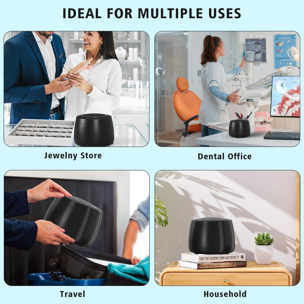 Cleaner in use for travel or on-the-go cleaning