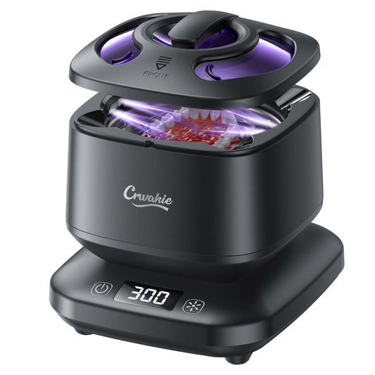 Ultrasonic retainer cleaner unit in black