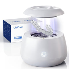 Ultrasonic retainer cleaner 48kHz white exterior
