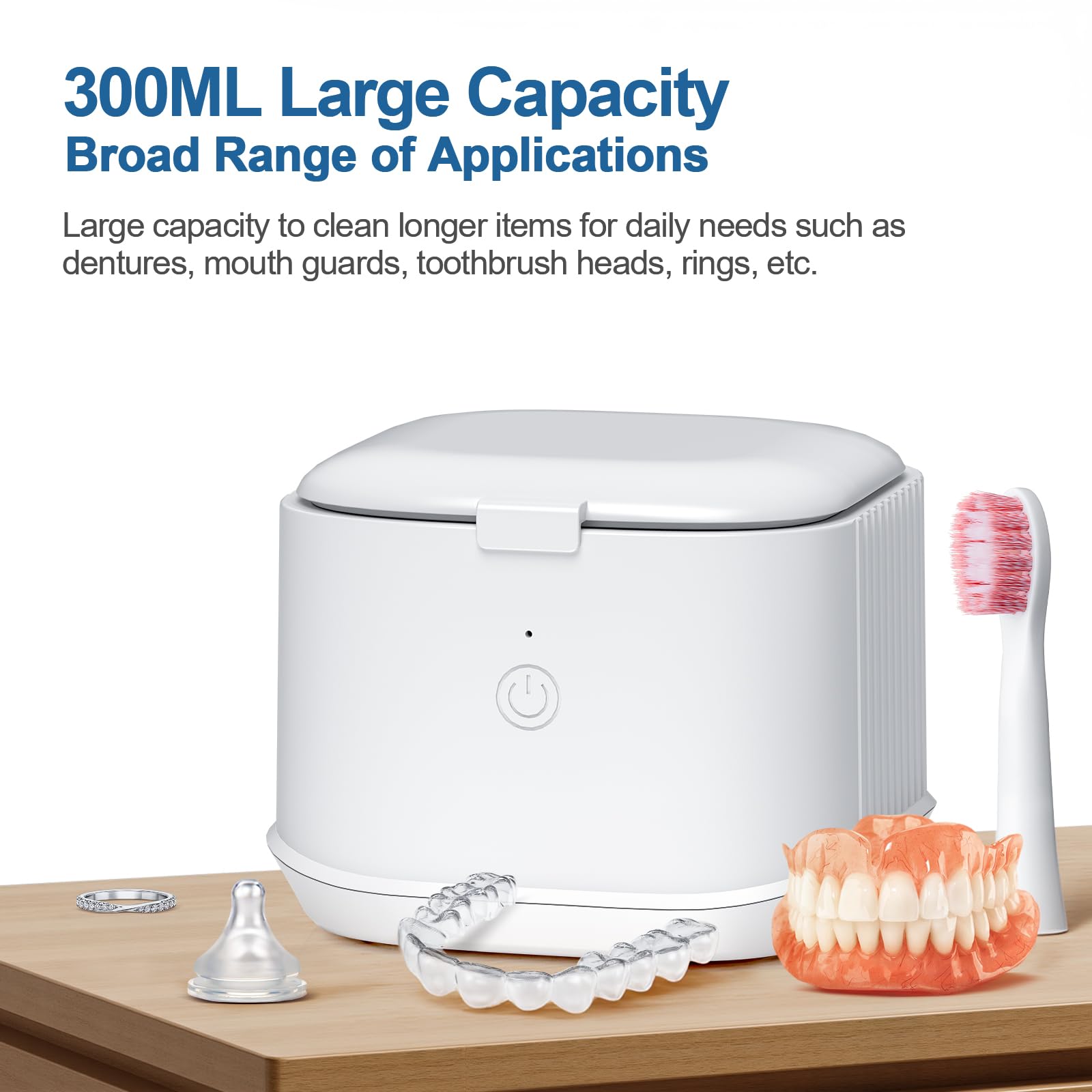 Side profile of compact 50kHz cleaner