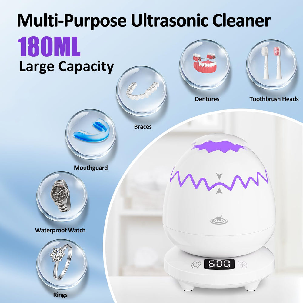 Cleans jewelry such as necklaces and rings