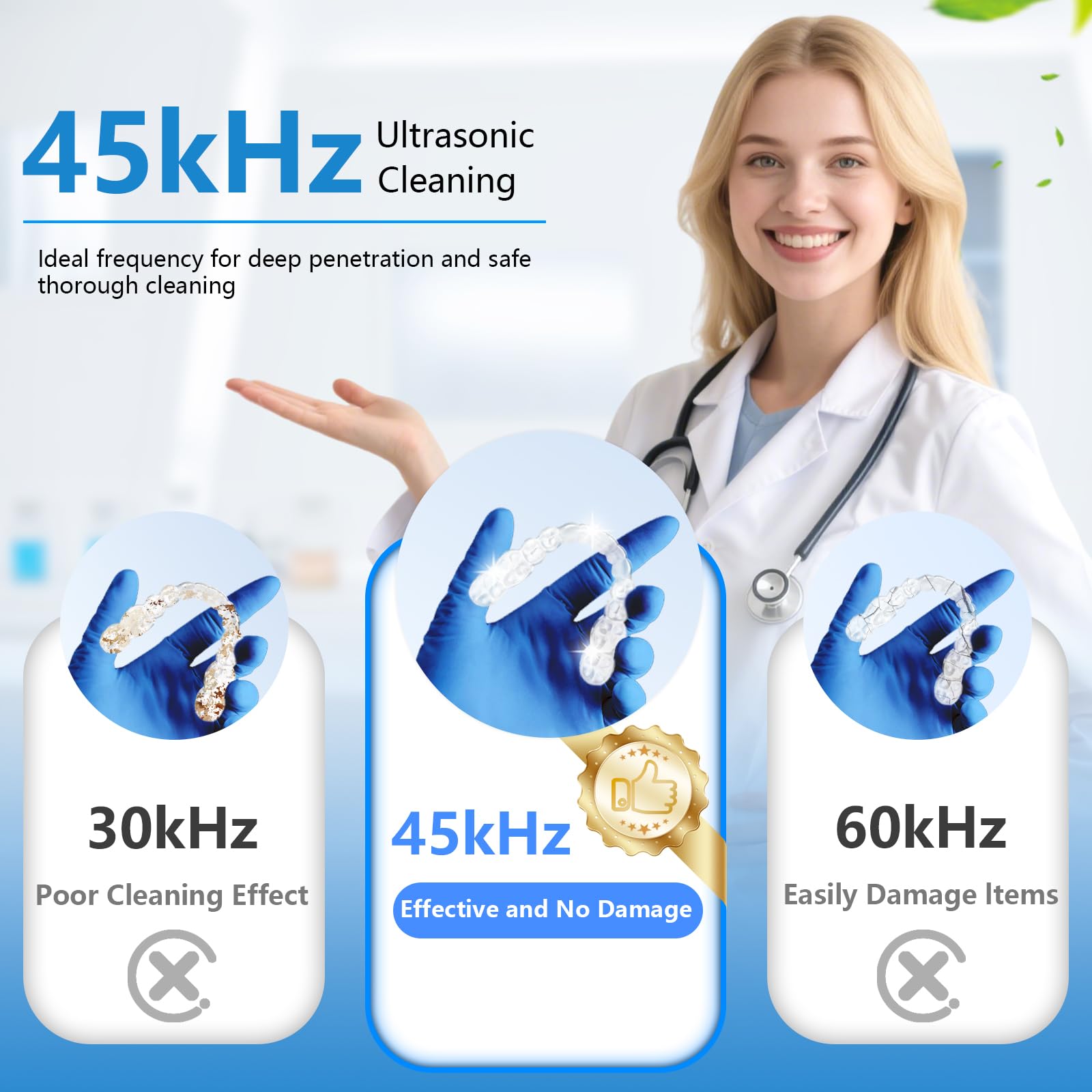 Gift-ready Ultrasonic Cleaner for women and Christmas gifts