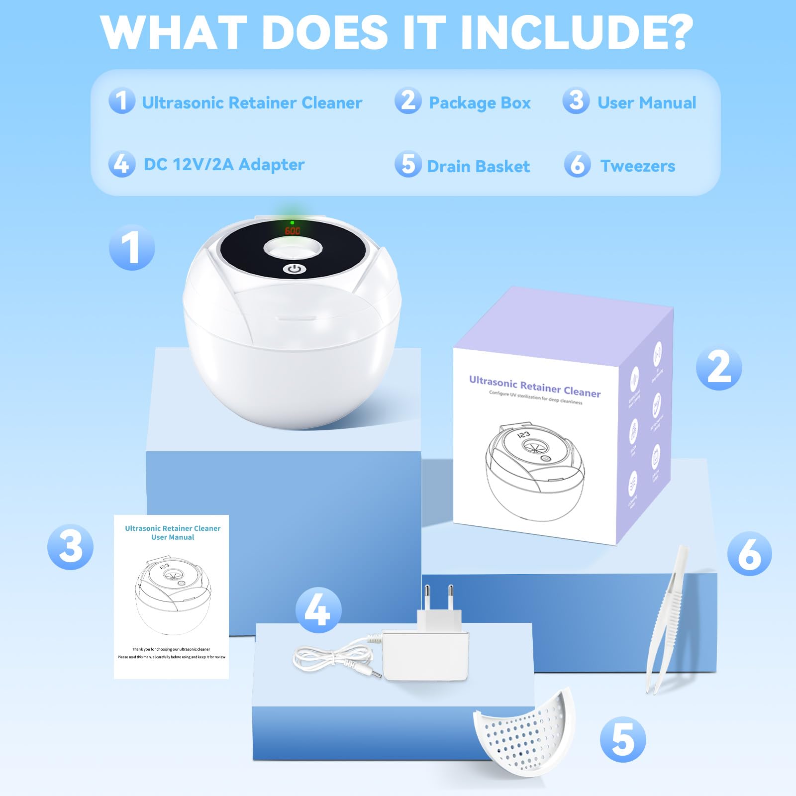 Product packaging and user manual for the cleaner