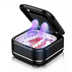 Front view of Ultrasonic Retainer Cleaner Machine in black