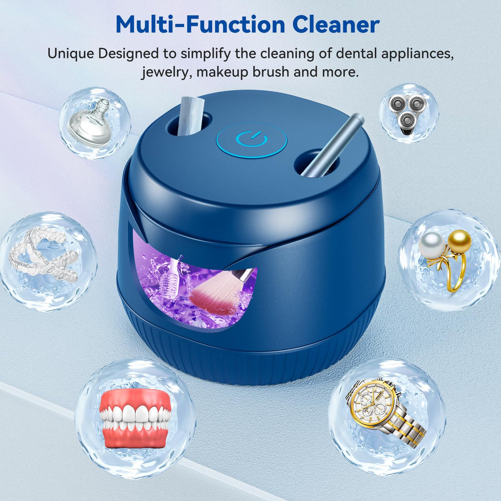 Ultrasonic cleaner features: UV lamp and easy two-mode operation