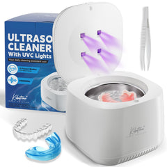 Front view of Ultrasonic Retainer Cleaner with UV lights