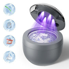 Ultrasonic Retainer Cleaner 200ml capacity with high-frequency cleaning