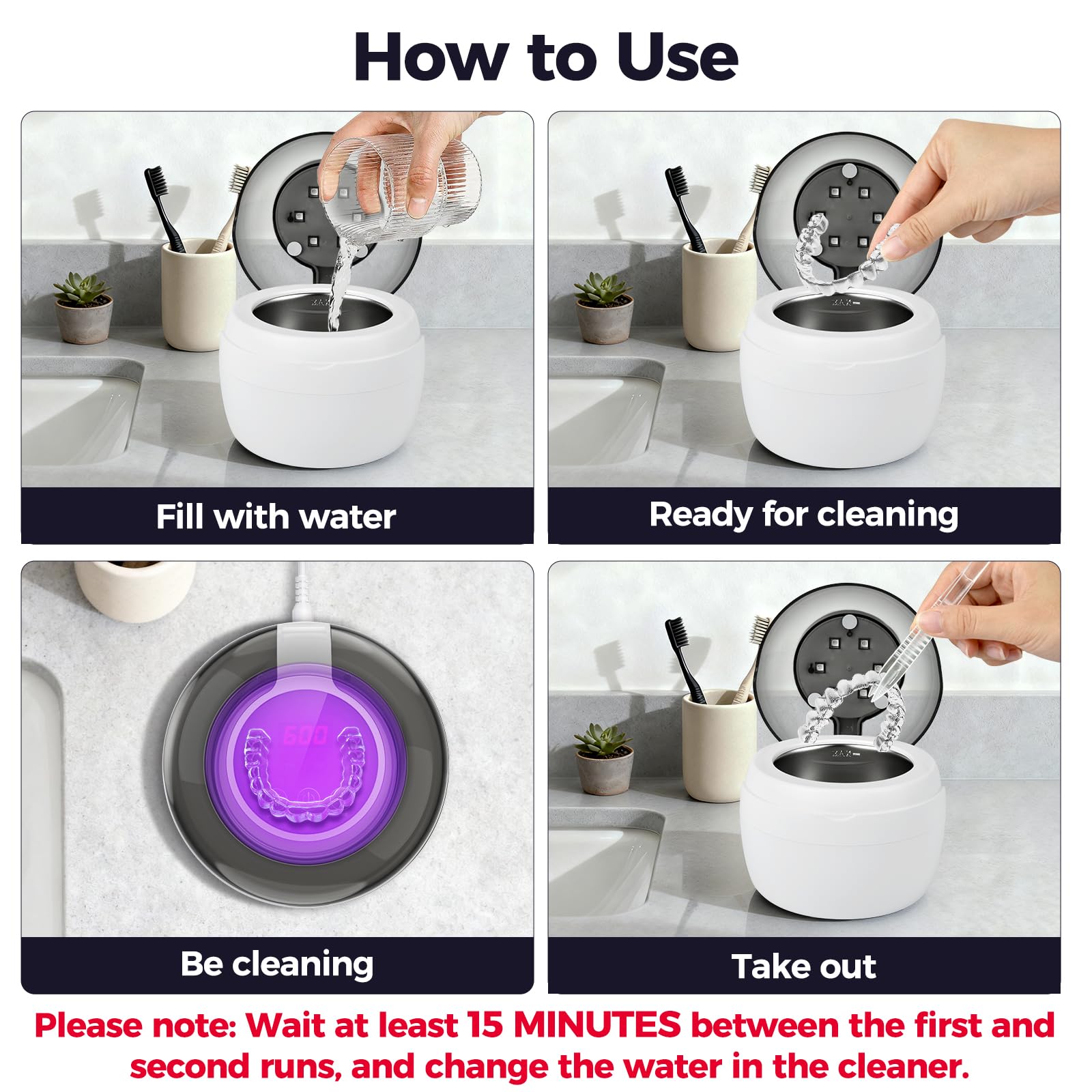 Includes tweezers and mesh basket for cleaning