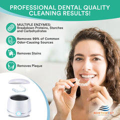 Mint-scented Ultrasonic cleaning solution for retainers and Invisalign
