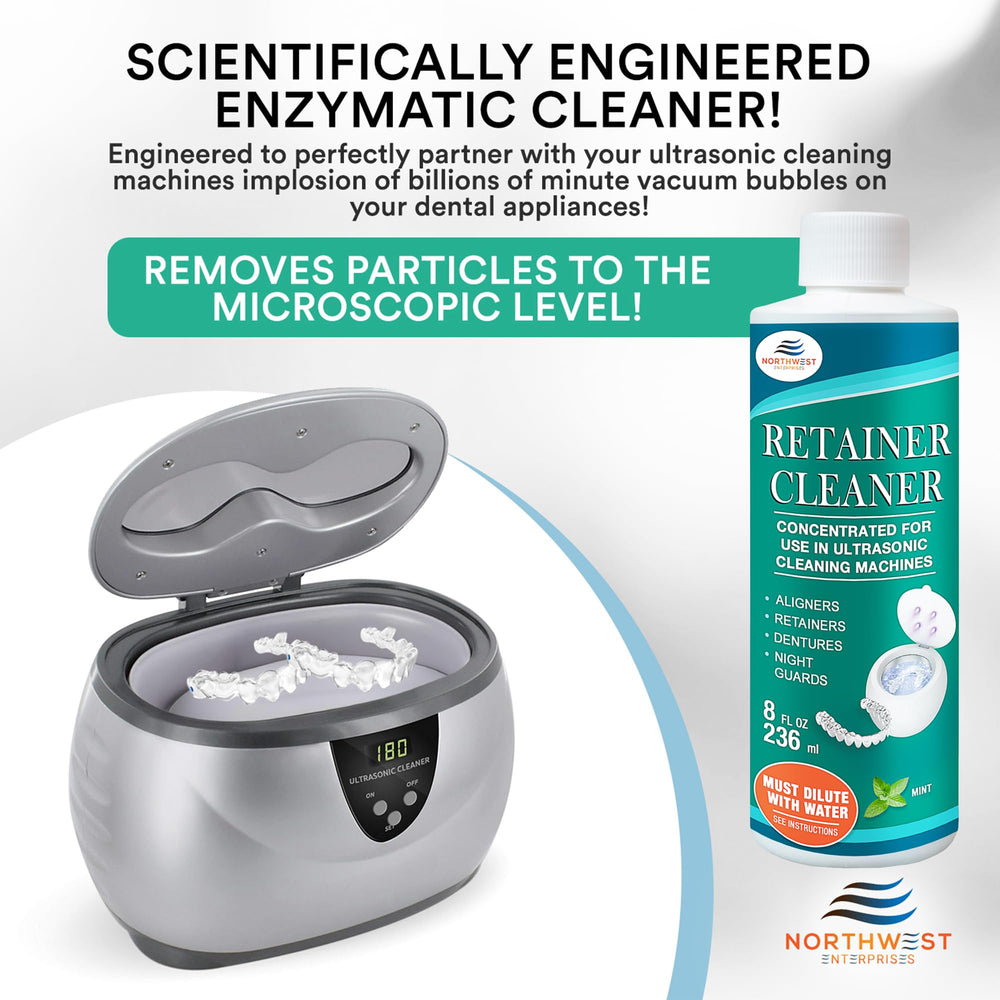 In-use: cleaning retainers and Invisalign in ultrasonic machine
