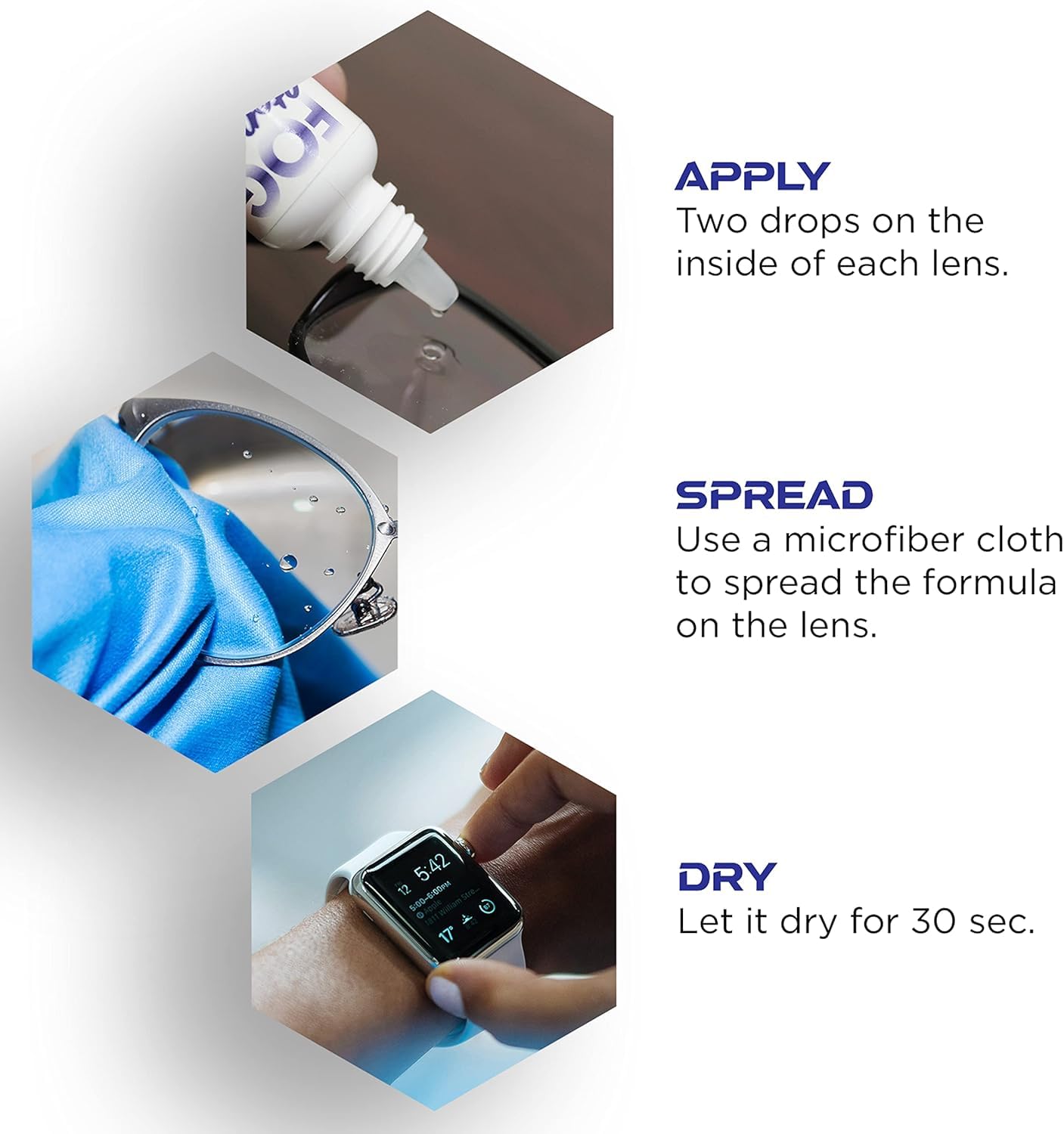 Demonstration: two drops per lens application