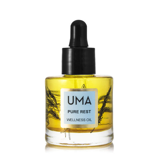 UMA Pure Rest Wellness Oil bottle for calming scent and deep rest