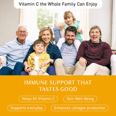 Acerola-rich Vitamin C chewable with lemon flavor