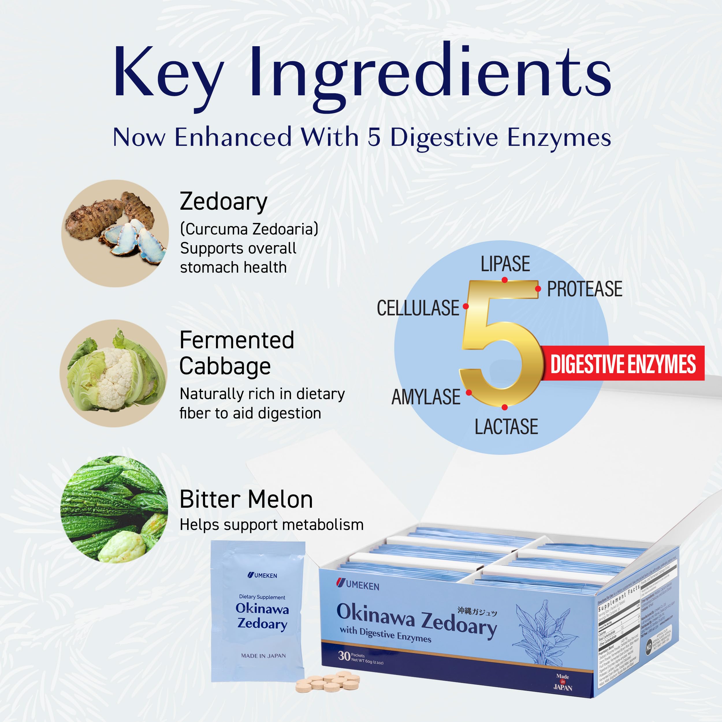 Premium zedoary plant used in the formula