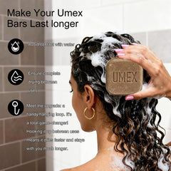 Umex Rosemary Shampoo Bar for gray hair, brightening natural tones.