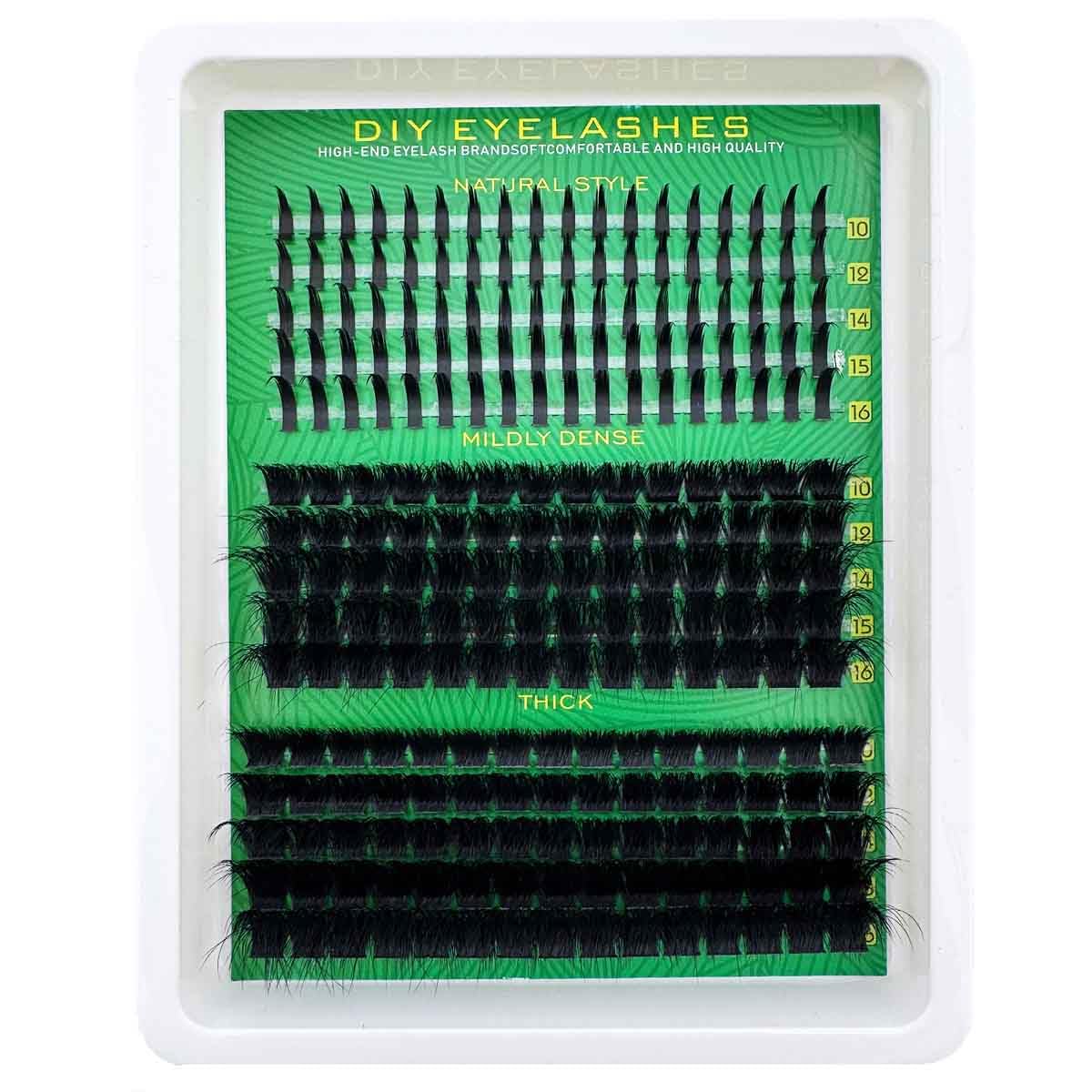 UMIRYAO DIY cluster lashes 80d density delivers dramatic depth with natural look