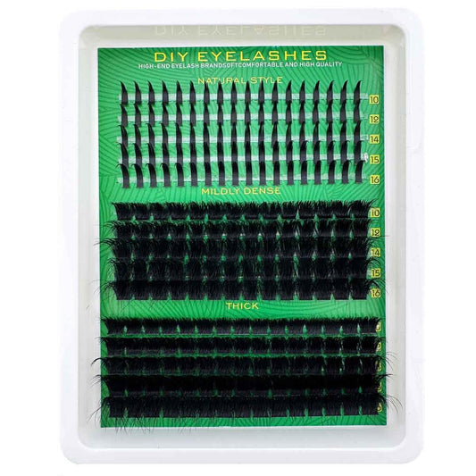 UMIRYAO DIY cluster lashes 80d density delivers dramatic depth with natural look