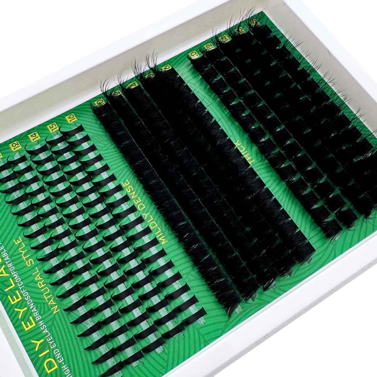UMIRYAO DIY lash extensions 160D clusters add dramatic depth with lightweight comfort.