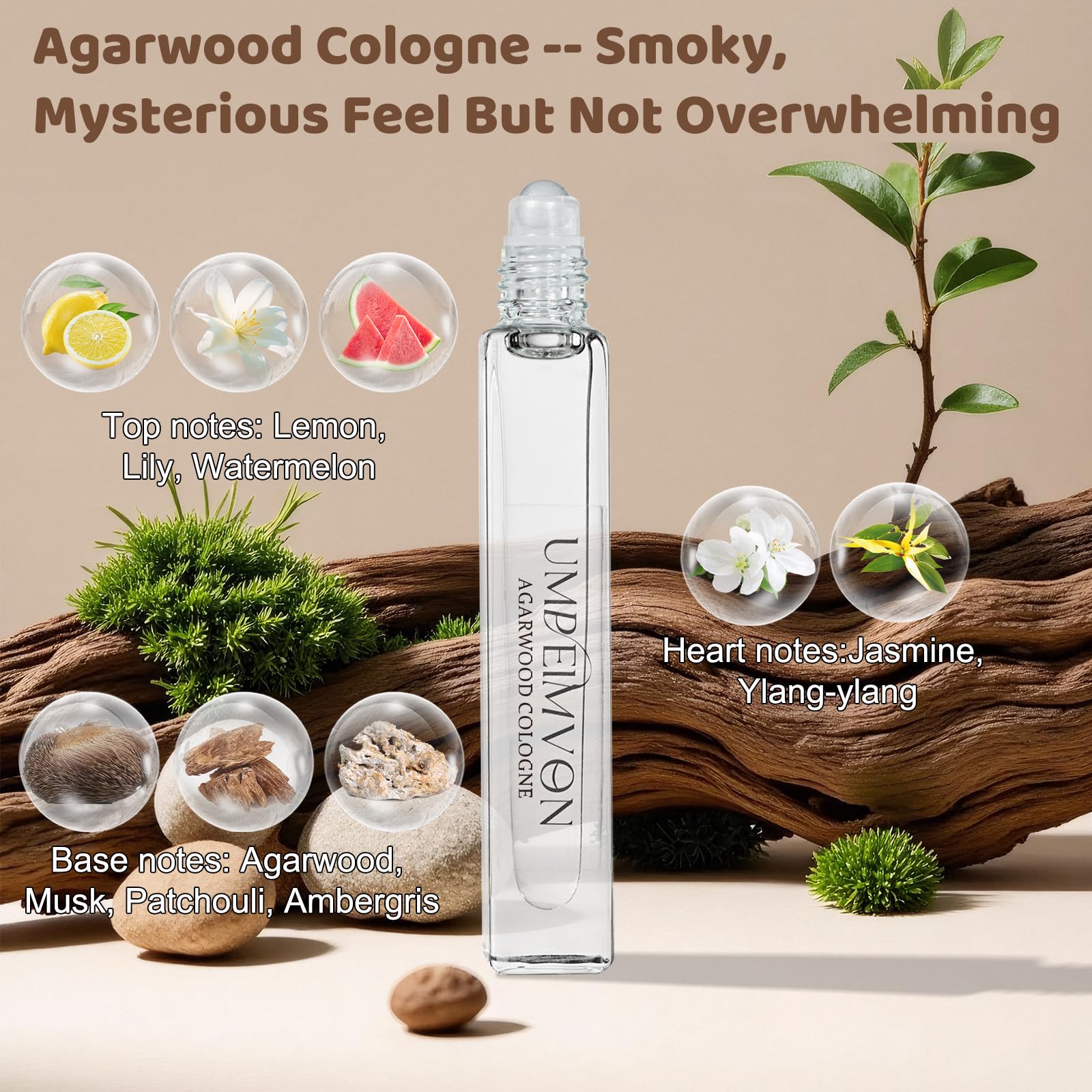 Umpeimvon long lasting perfume with jojoba base for smoother skin