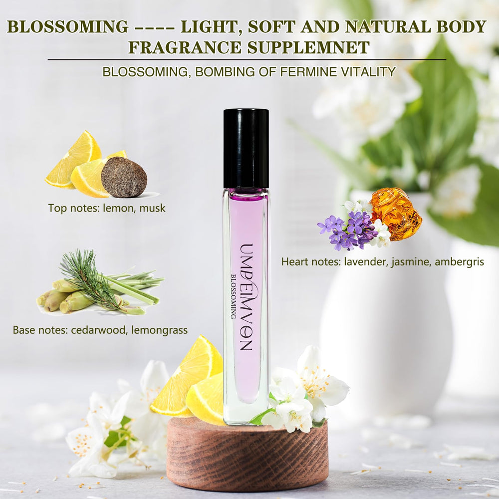 Umpeimvon Cobalt Horizon perfume oil roll-on with travel-friendly citrus scent