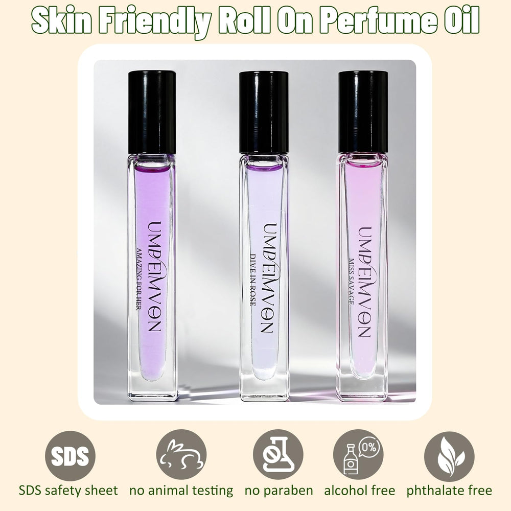 Umpeimvon Marshmallow Blush gift set image with three scents ready to gift.