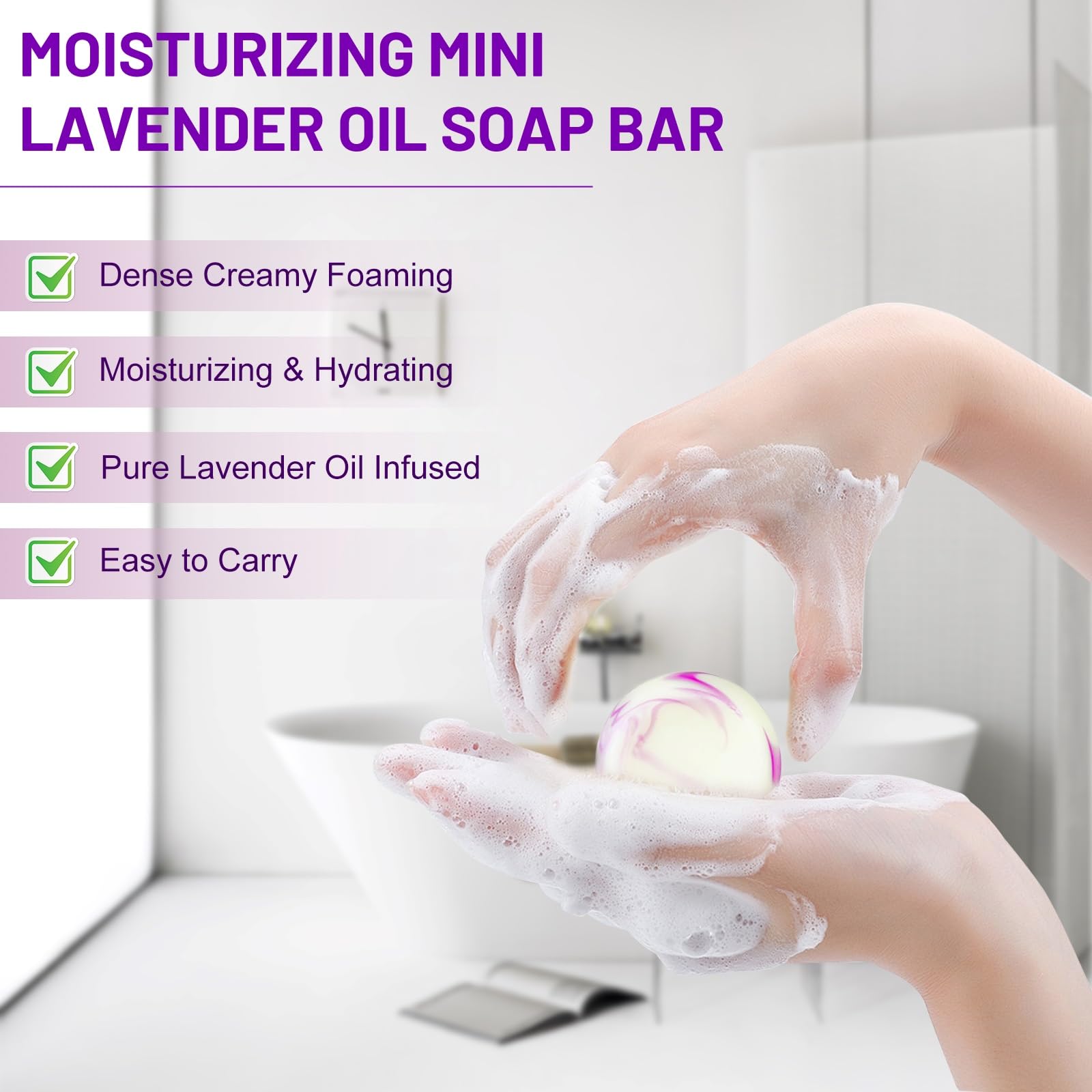 Umpeimvon travel-size soap bars compact for packing in luggage.