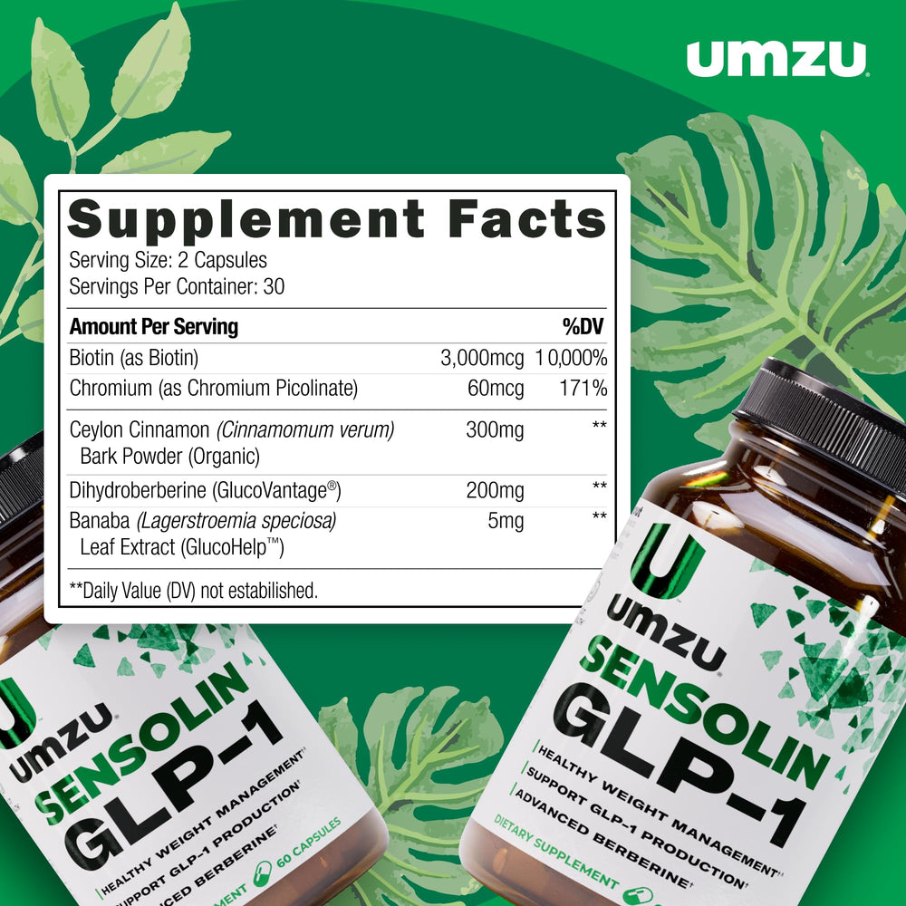 Chromium ingredient in UMZU Sensolin GLP-1 support