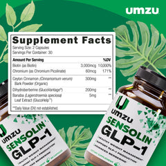 Chromium ingredient in UMZU Sensolin GLP-1 support