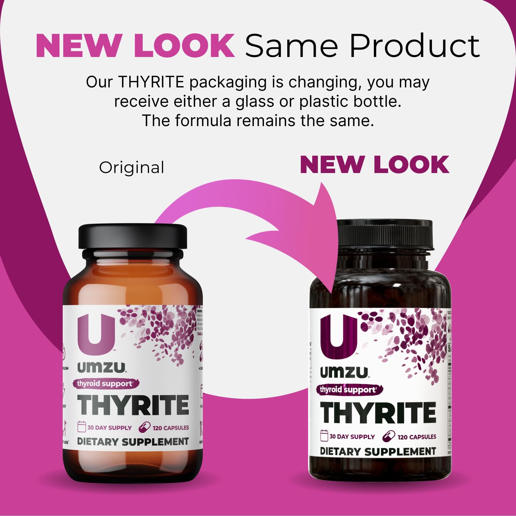Back of Thyrite bottle showing ingredients and directions
