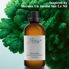 Un Jardin Sur Le Nil-inspired scent notes collage