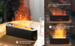Packaging and unboxing of black flame diffuser