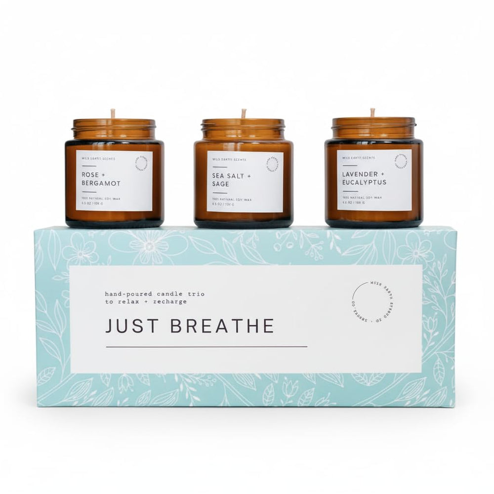 Unboxme Gifts lavender candle in a reusable glass jar for calming evenings.