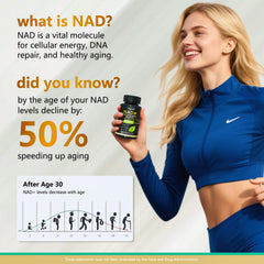 UNcena NAD capsules close-up highlighting easy-to-take daily wellness