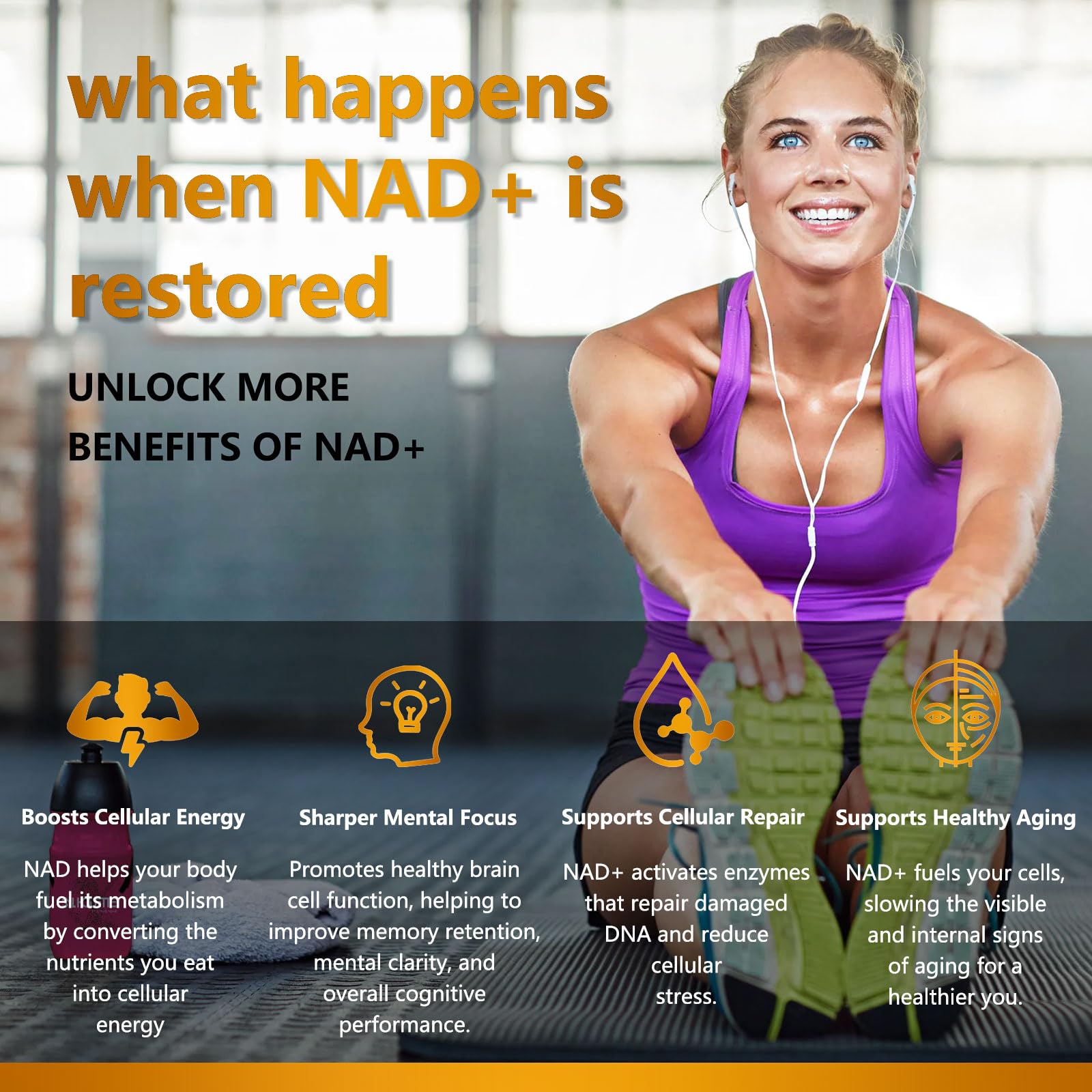 UNcena NAD supplement with two bottles emphasizes value and ongoing nourishment