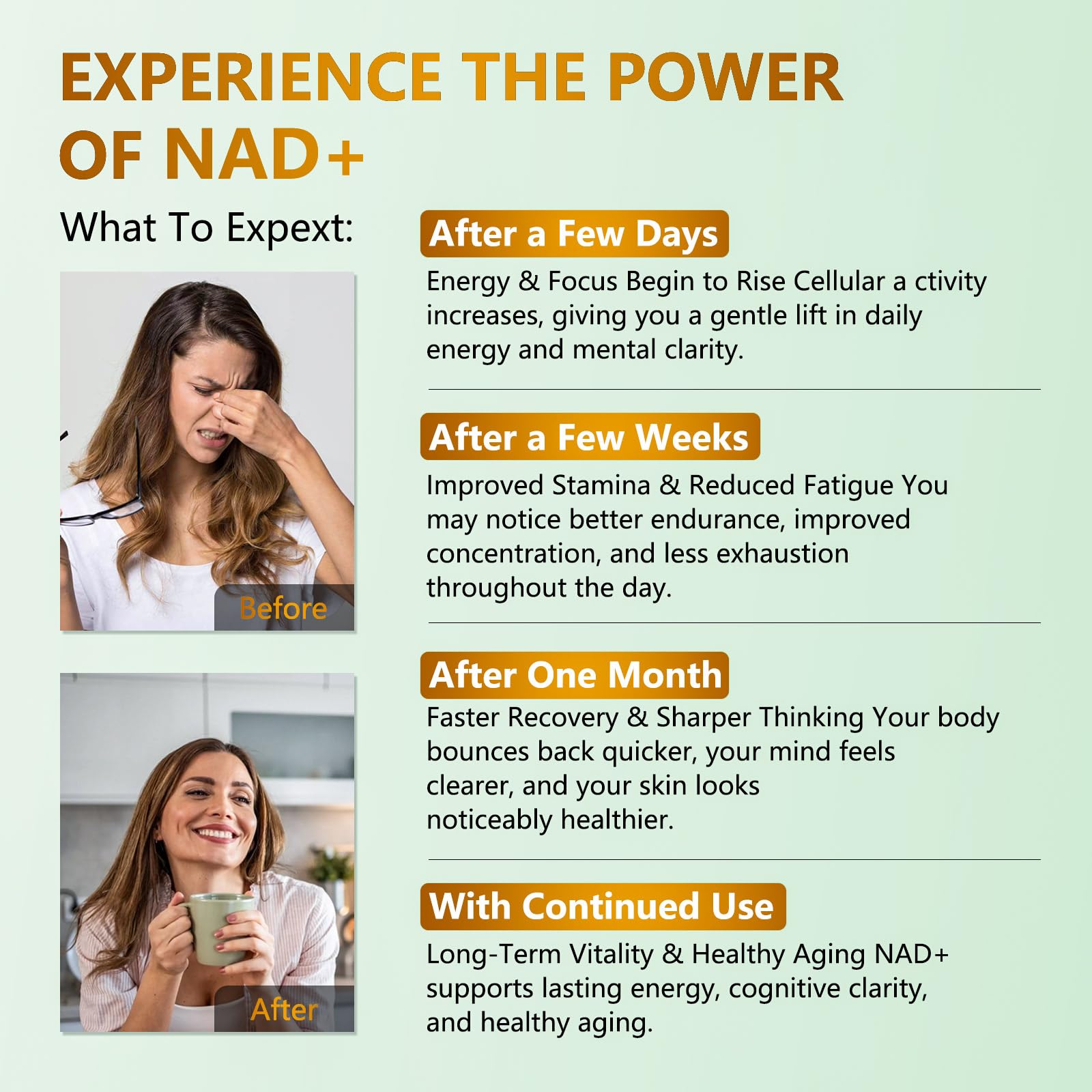 Pack of 2 bottles for NAD+ support