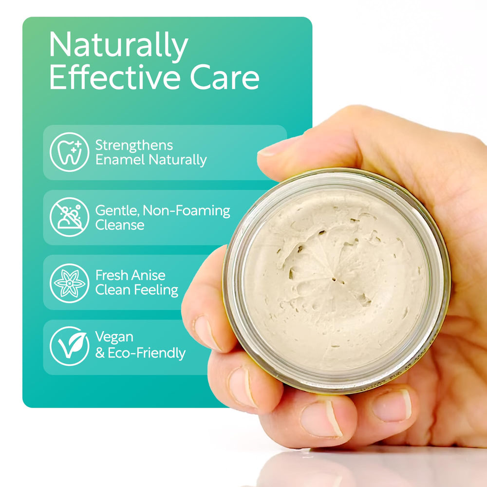 Natural whitening concept featuring enamel care