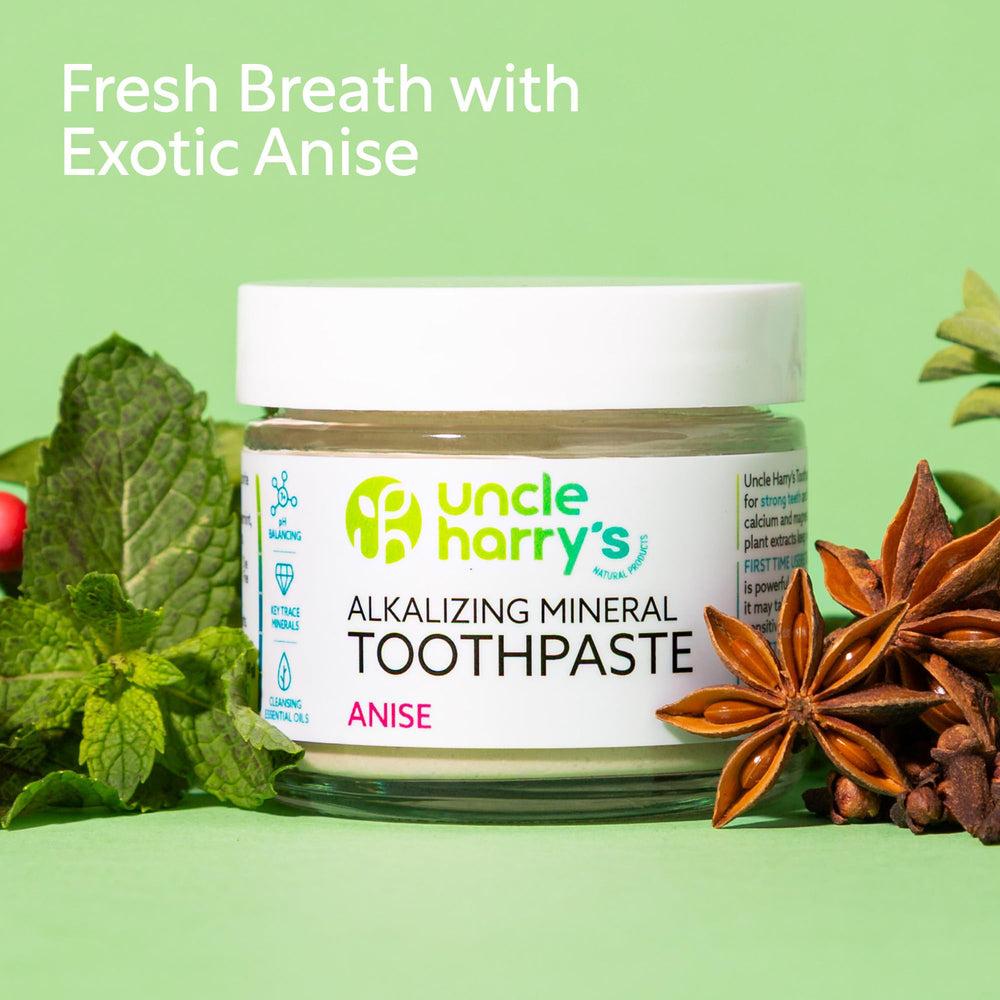 Fresh breath and enamel protection concept with mint and spice