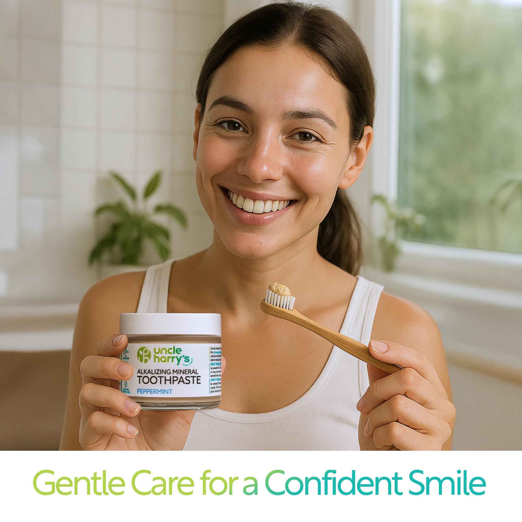 Natural, vegan, fluoride-free toothpaste packaging