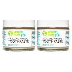 Uncle Harry's Peppermint Remineralizing Toothpaste 2-Pack front view