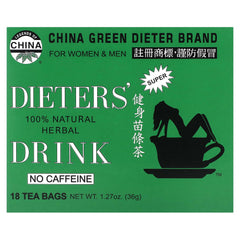 Uncle Lee's Tea Dieters' herbal drink box with 18 tea bags