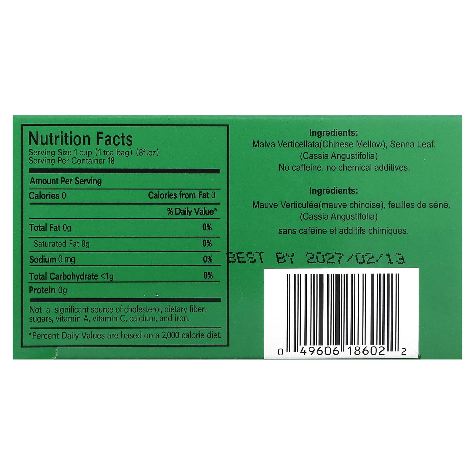 Close-up of Uncle Lee's Tea Dieters' packaging